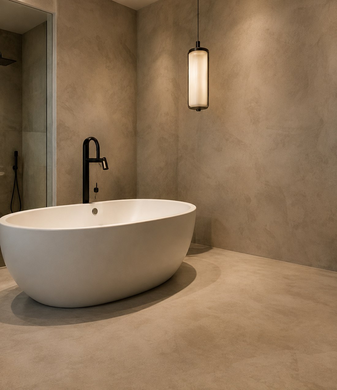 Salle de bain Béton ciré
